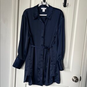 House of Harlow 1960 Navy Shirt Dress - Medium